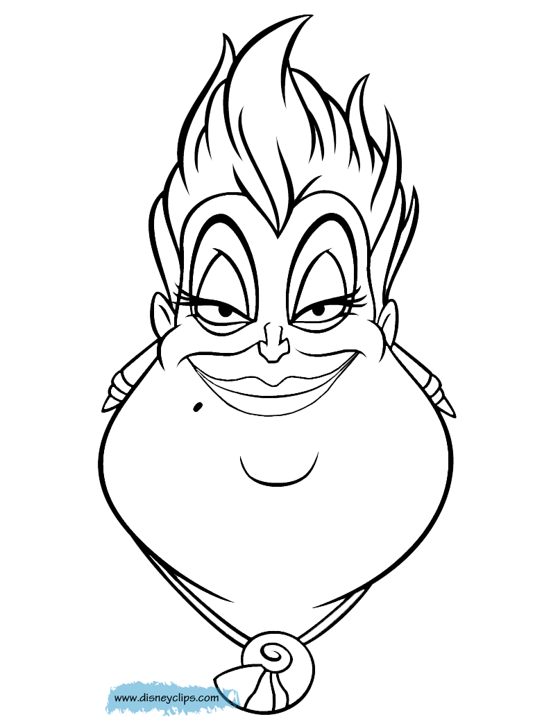 ursula coloring pages to download and print for free
