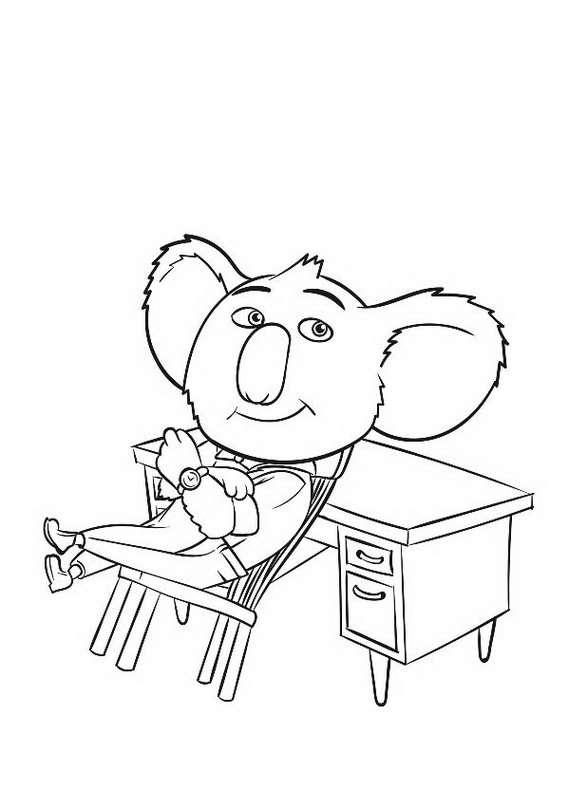 sing movie coloring pages to download and print for free