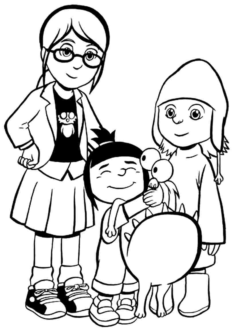 Sometimes they also include shades of gray. Despicable Me 3 coloring pages to download and print for free