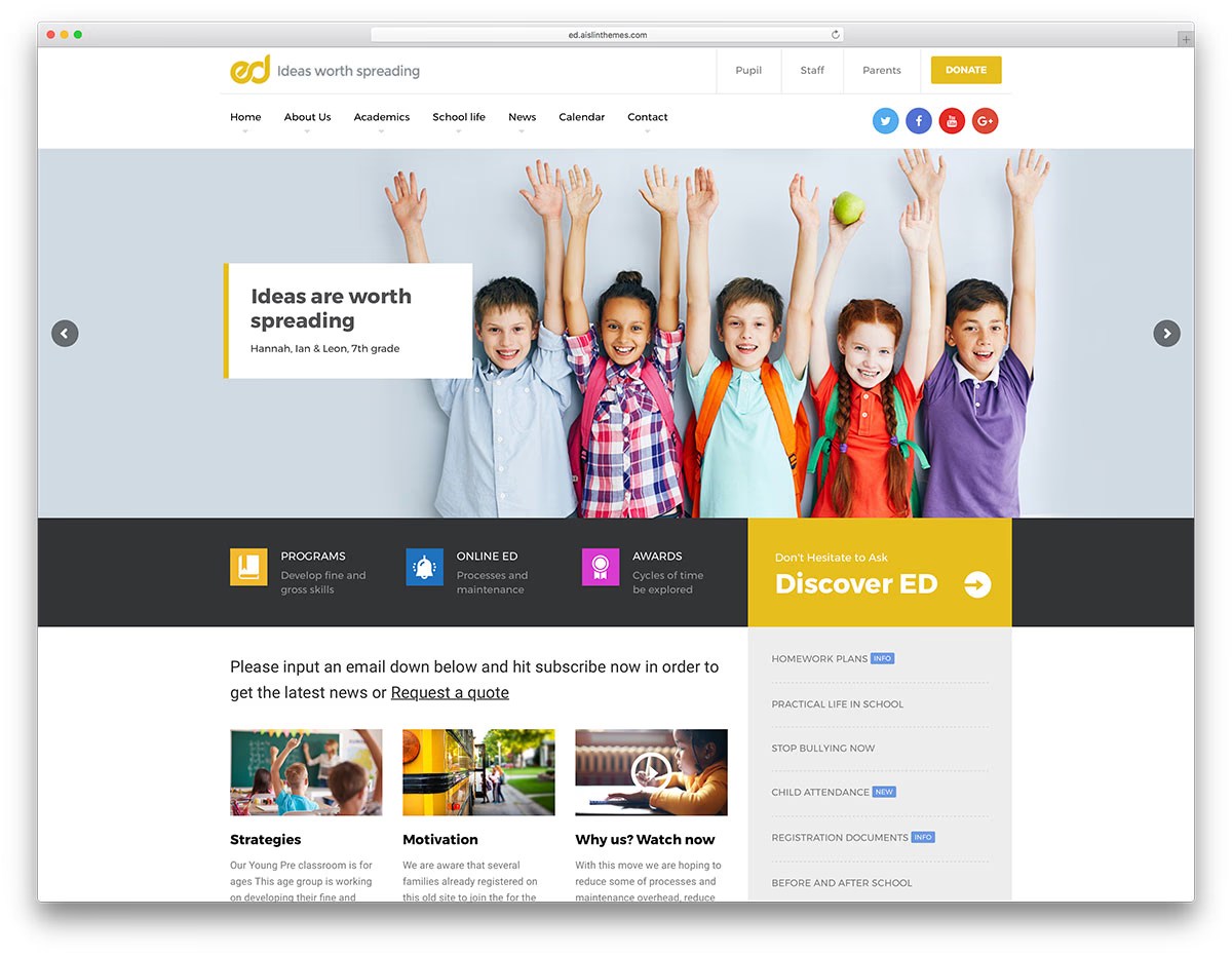 This theme is best suited for . 30 Responsive Education Wordpress Themes 2021 Colorlib