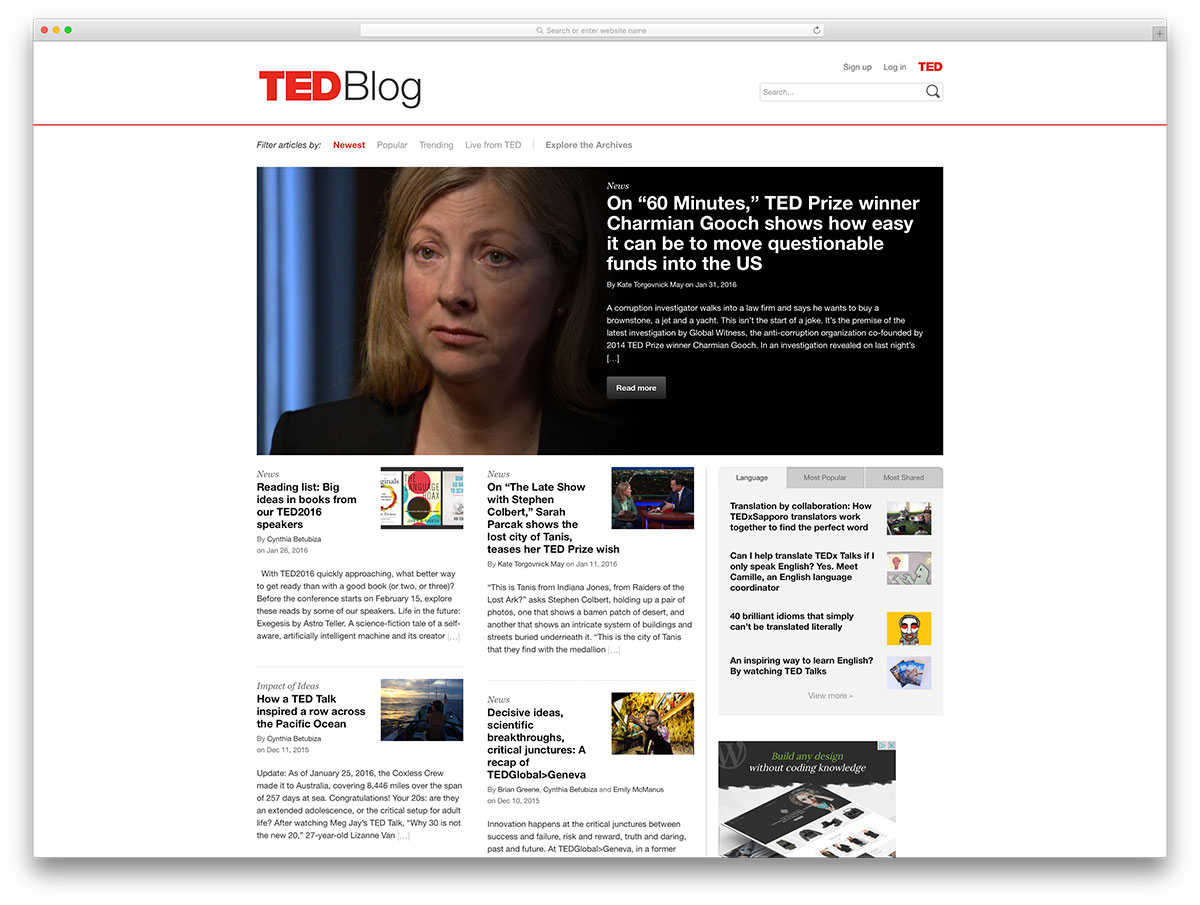 Fortune is one of the largest magazines owned and . Wordpress Example Blogs - Adimerdeka.com