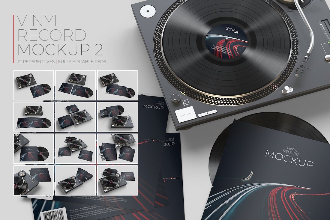 Gatefold Vinyl Mockup Psd Free Template PPT Premium