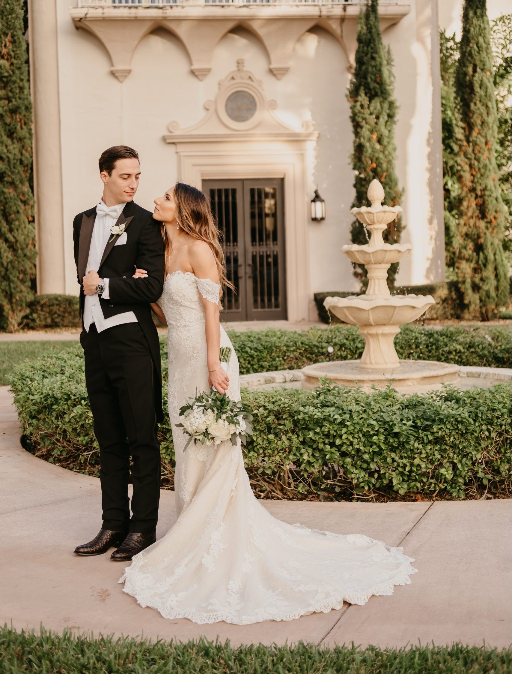 Experience a ceremony under the stars . Little Flower Comber Hall Coral Gables Fl