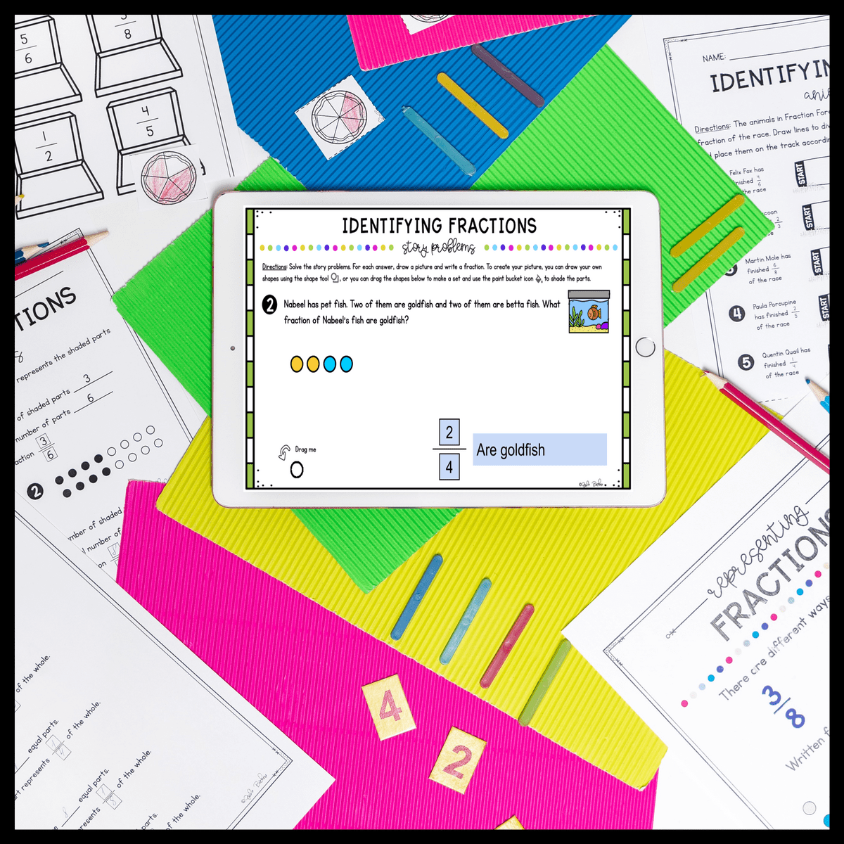 Identifying Fractions 3rd Grade Math Common Core Kingdom