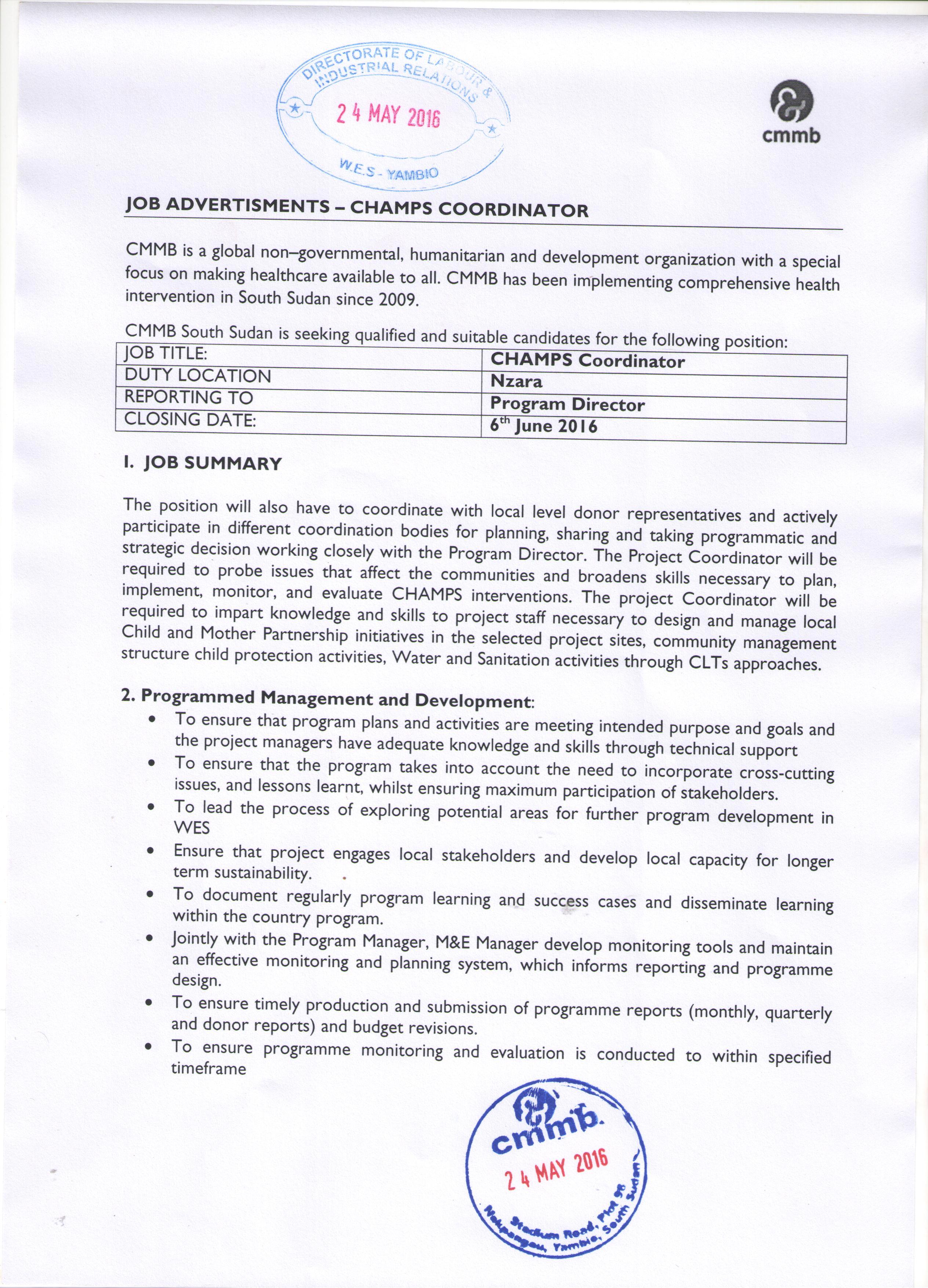 pic Job Vacancies Ngo Forum south sudan ngo forum communication portal