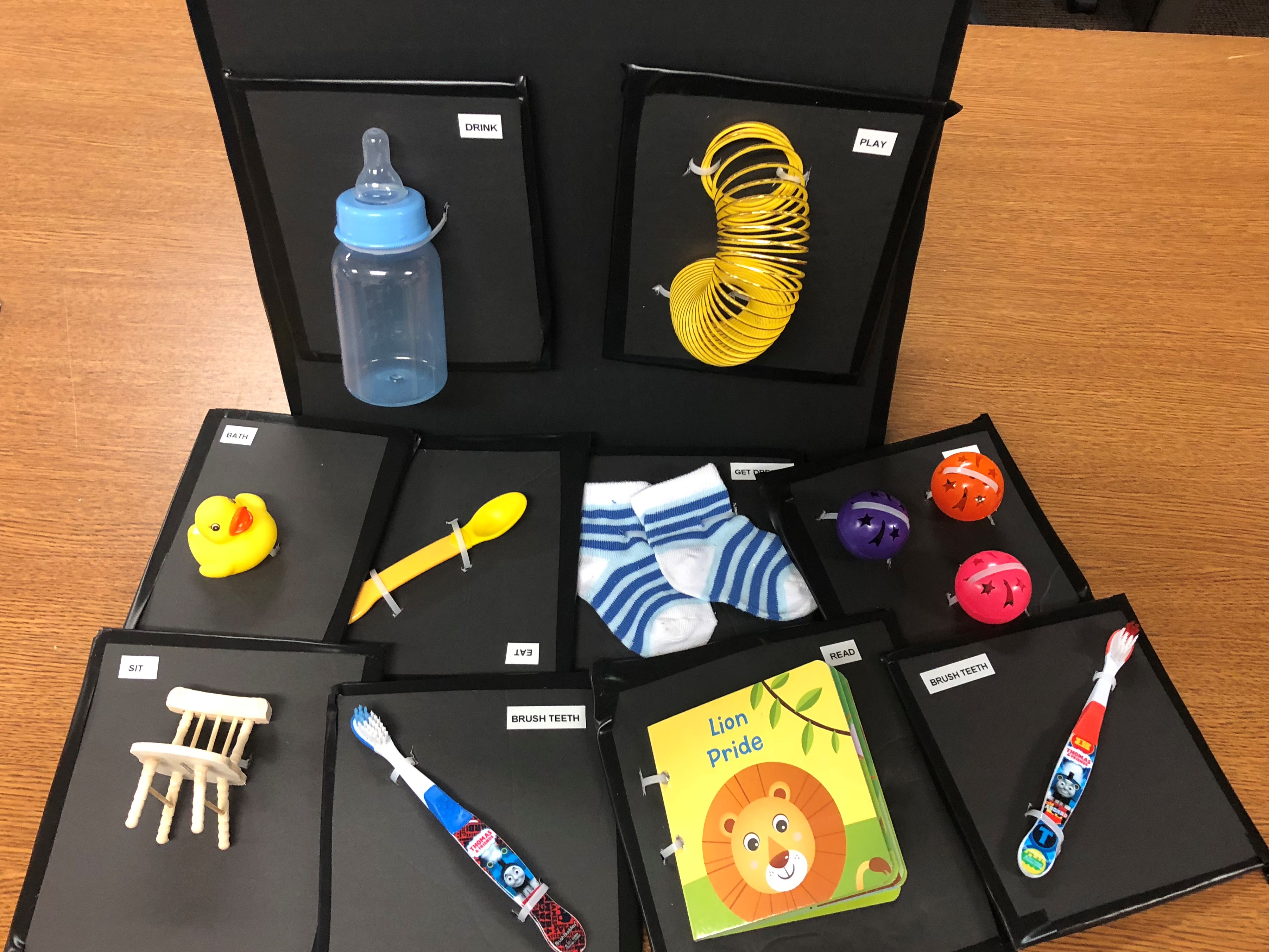 The menu promises freshly made salads and sandwiches from organic ingredients, but we like the smoothies, fresh juices and full breakfast menu. DIY Tangible object symbols - Communication Matrix