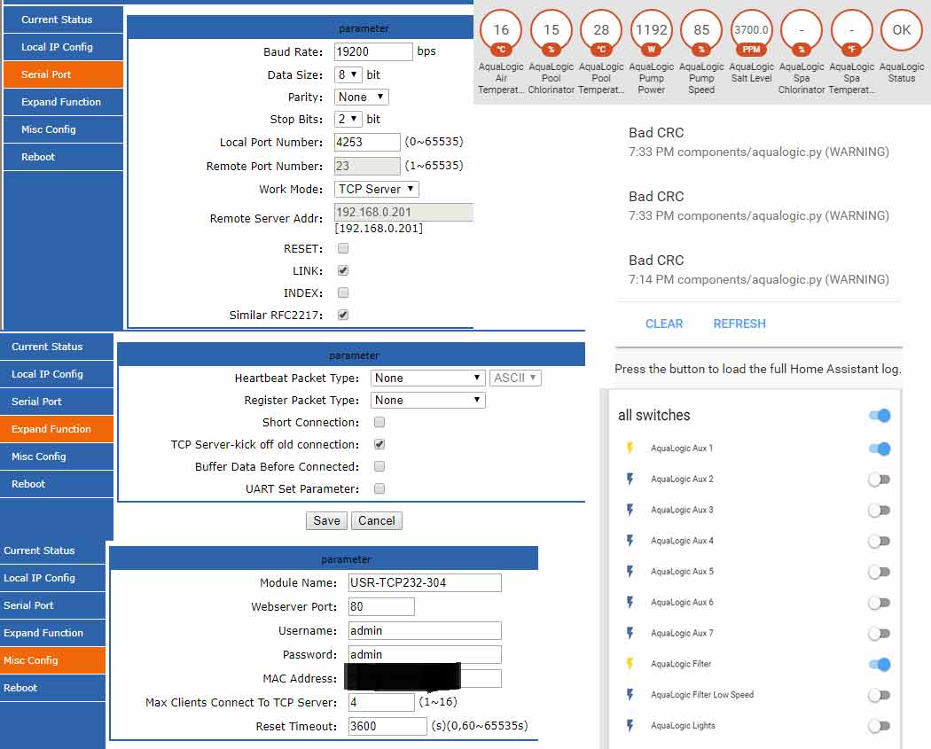 P4 / ps4 / ps8 / ps16. Hayward Aqualogic Prologic Automation Share Your Projects Home Assistant Community