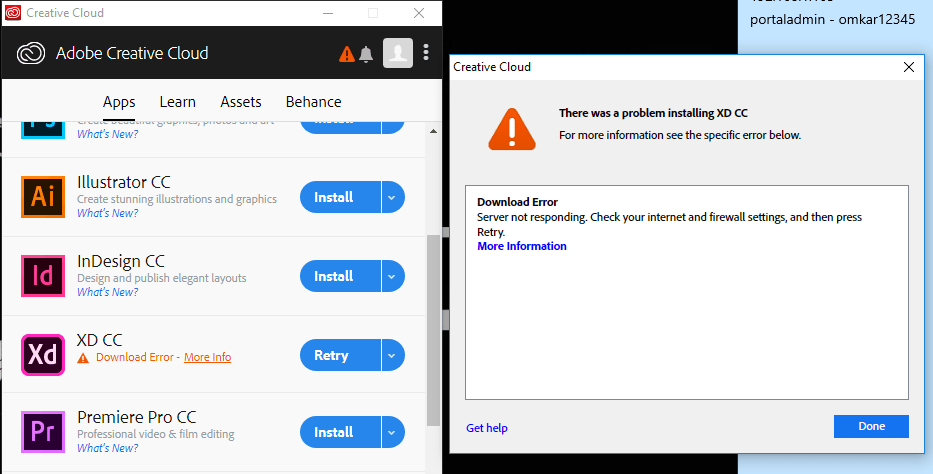 Try signing in using a different browser. Solved Download Error Code 119 Adobe Support Community 10106025