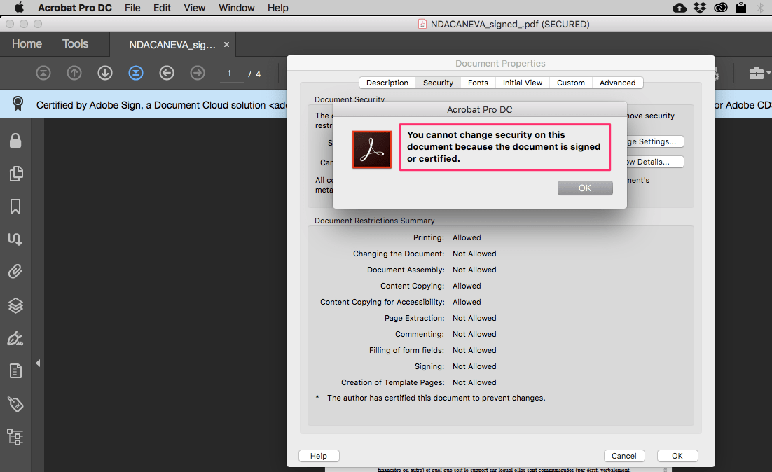 Open any document that has been signed in dotloop. Editing A Signed Pdf The Infinite Loop Adobe Support Community 10758213