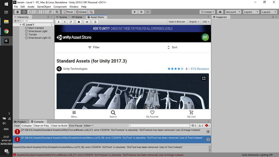 · from the top menu please select: Importing Unity Standard Assets Pack Is Popping Up Errors Help Please Ask Gamedev Tv