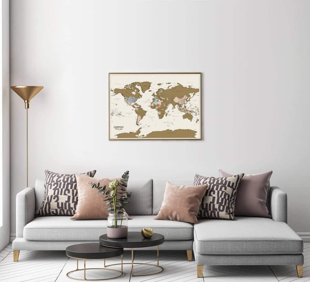 bright scratch off world map