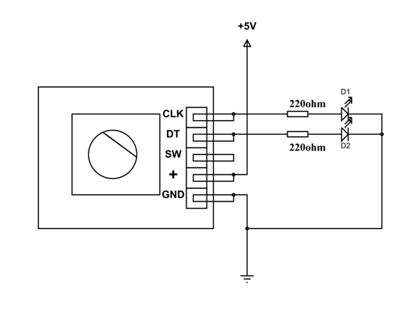 Rotary Encoder Pinout Features Circuit And Working