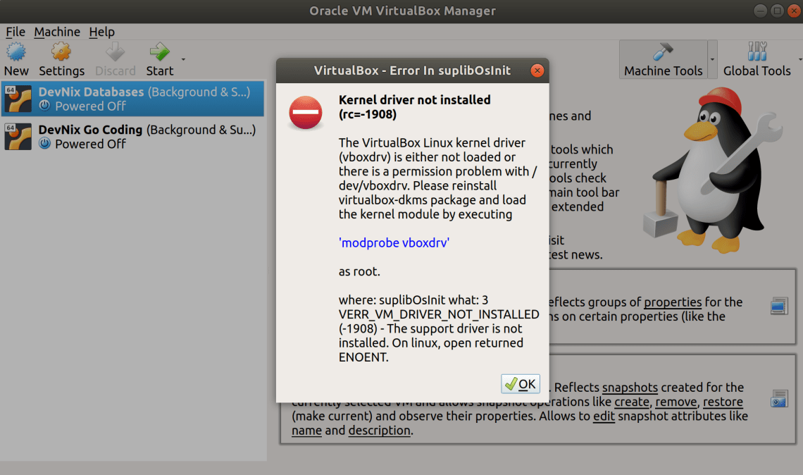 Virtualbox kernel driver
