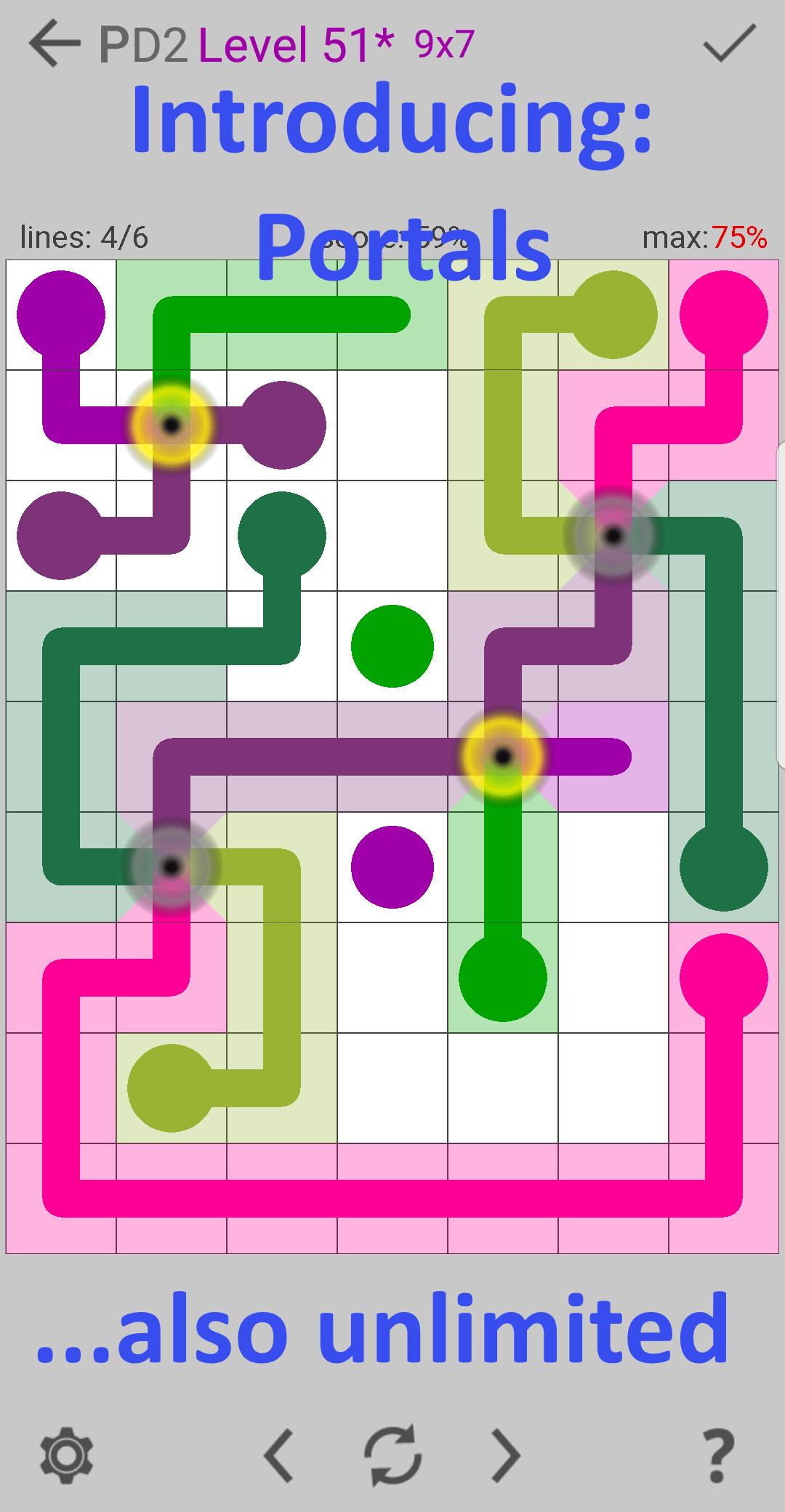 Connect Unlimited 2 Computer Generated Grid Art