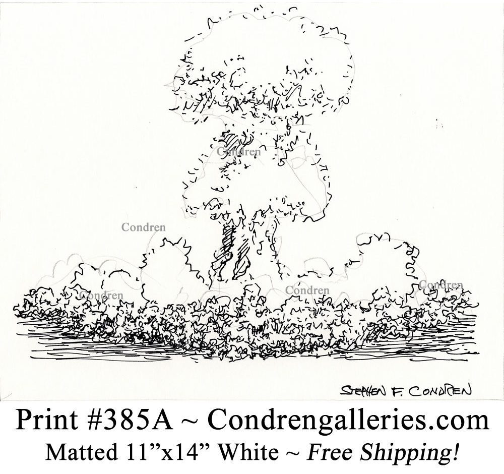 27.05.2016 · the united states detonates the world's first atomic bomb at a test site in new mexico on july 16, 1945. Atom Bomb Explosion 385a Pen Ink Drawing Condren Galleries