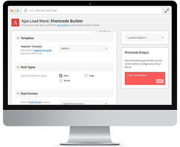 Ajax code for generating the extra results. Infinite Scroll WordPress Posts & Pages with Ajax Load More