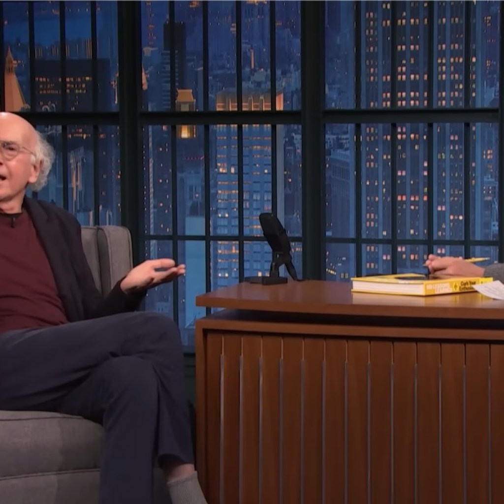 Larry David Goes on Late Night to Promote a Book He Says He Didn't Work On