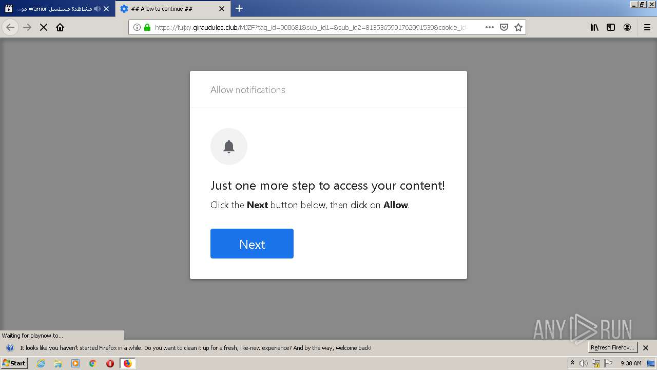 http://live.cima4u.io | ANY.RUN - Free Malware Sandbox Online