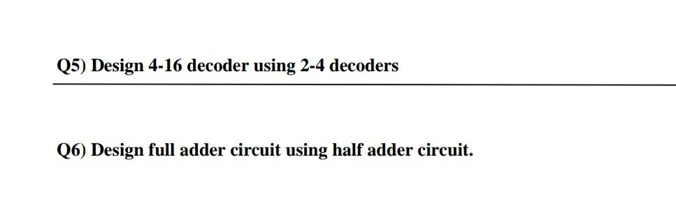Design Full Adder Using 2:4 Decoder » Diagram Board