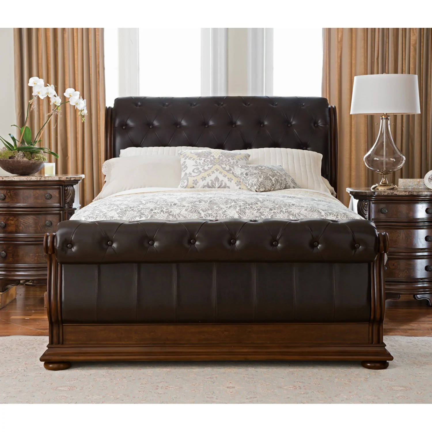 Dummies has always stood for taking on complex concepts and making them easy to understand. Monticello Queen Sleigh Bed - Pecan | American Signature