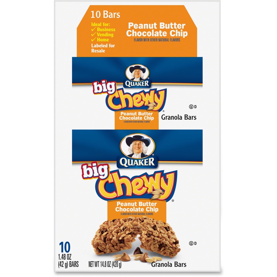 Along the same lines, if the granola you are using is pretty sweet or pretty salty, you might consider cutting back on the sugar or salt in the recipe just a bit. Quaker Oats Peanut Butter Big Chewy Granola Bar Individually Wrapped Peanut Butter Box 1 48 Oz 10 Box Direct Office Buys