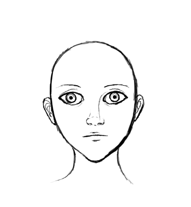 How to draw a face : How To Draw A Human Face 8 Steps Instructables