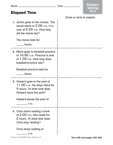 elapsed time problems 2nd grade time worksheetselapsed worksheetstime