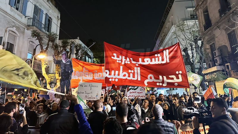 شارع الحبيب بورقيبة: مسيرة تضامنية مع فلسطين بمناسبة يوم الأرض