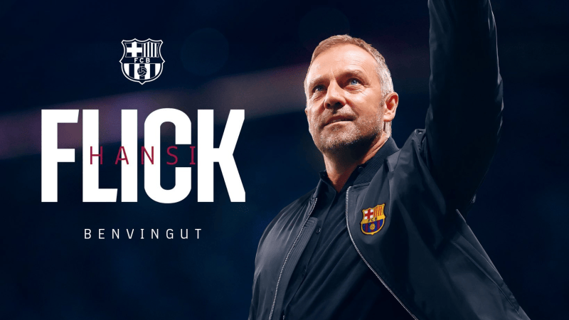 برشلونة يعلن تعيين هانسي فليك مدربا للفريق
