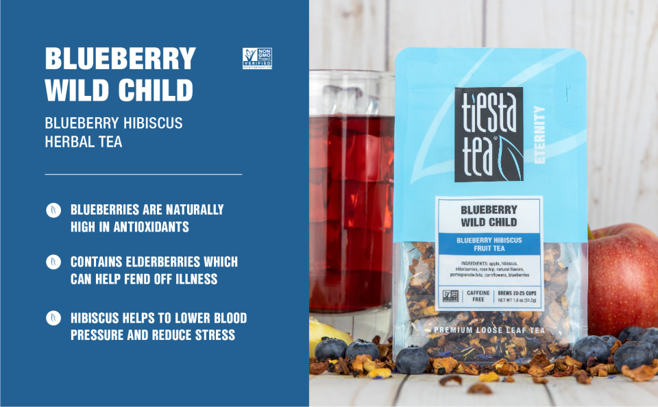 Find us at your grocery . Tiesta Tea Blueberry Wild Child 2 1 Pound Bags 5 5oz Tin Costco