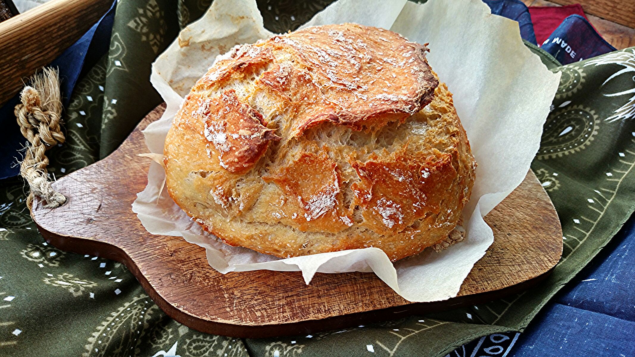 No Knead Dutch Oven Crusty Artisan Bread Cook'n with Mrs. G