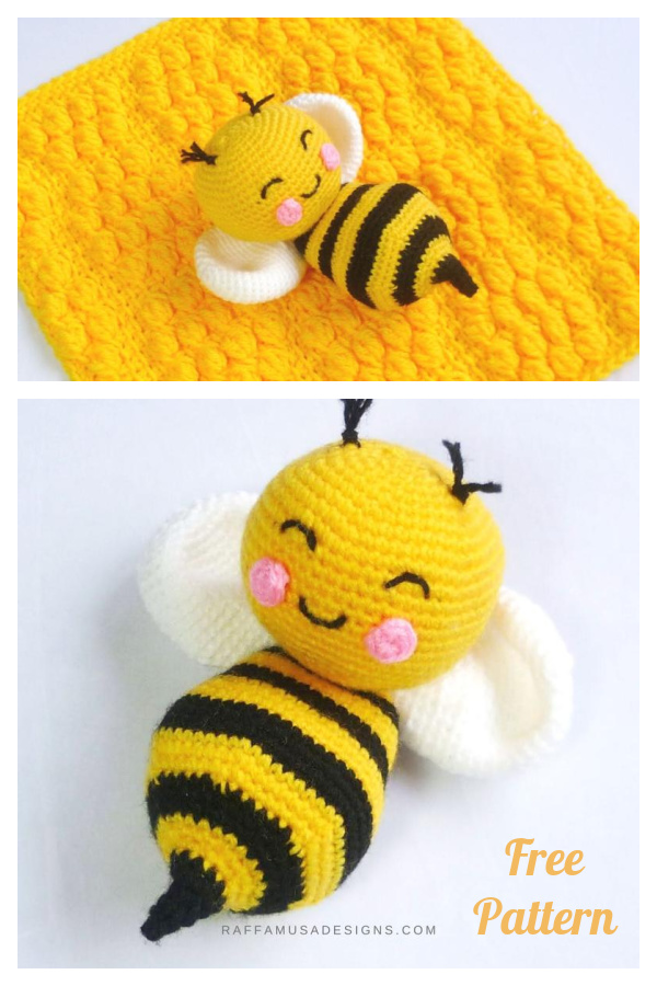 Finish off your bee by sewing the tiny crocheted wings in place. Amigurumi Bee Stuffed Toy Free Crochet Pattern Cool Creativities
