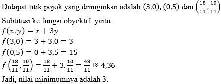 Untuk (x, y) yang memenuhi pertidaksamaan 2x+3y≤6;&hellip;