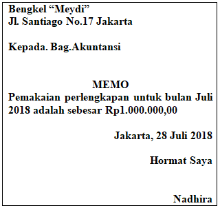 Perhatikan bukti transaksi internal berikut ini! &hellip;