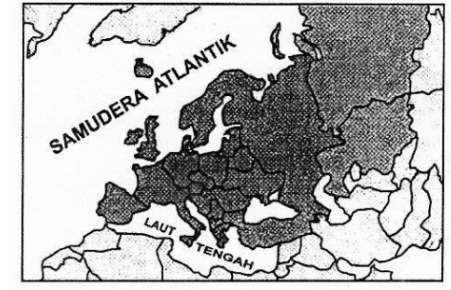 Negara maju yang terletak pada peta adalah &hellip;