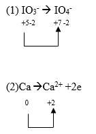 Perhatikan persamaan reaksi berikut! (1)IO3−​→IO4&hellip;