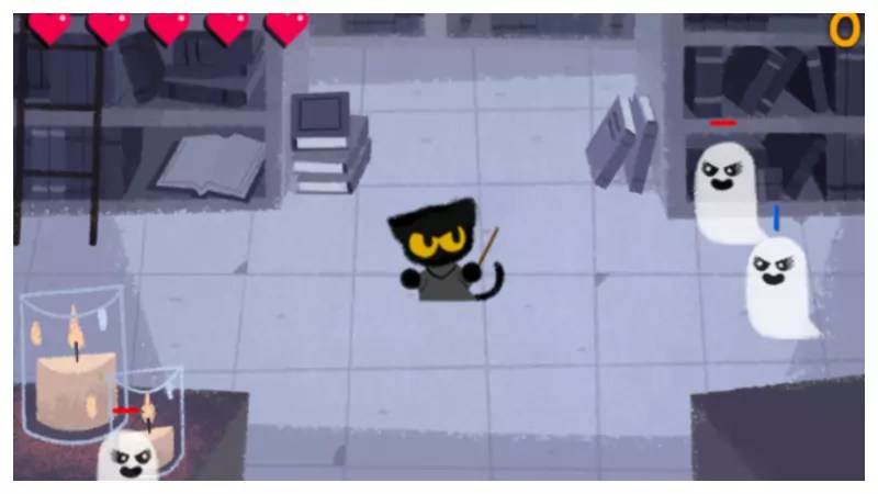 When last we saw our adorable but fearless feline, . 24 Most Popular Google Doodle Games You Should Play