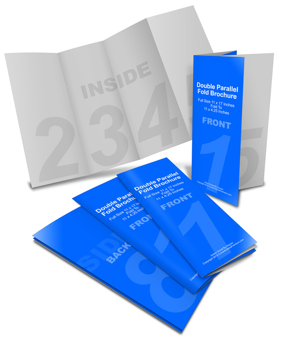 This is an original psd double gate fold style brochure mockup with a cover flap to showcase a company profile or an instruction manual in . Double Parallel Fold Brochure Mockup Cover Actions Premium Mockup Psd Template