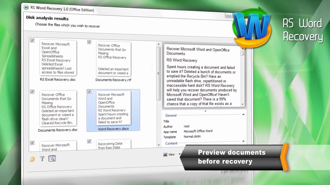 RS Word Recovery 3.4 incl key CrackingPatching