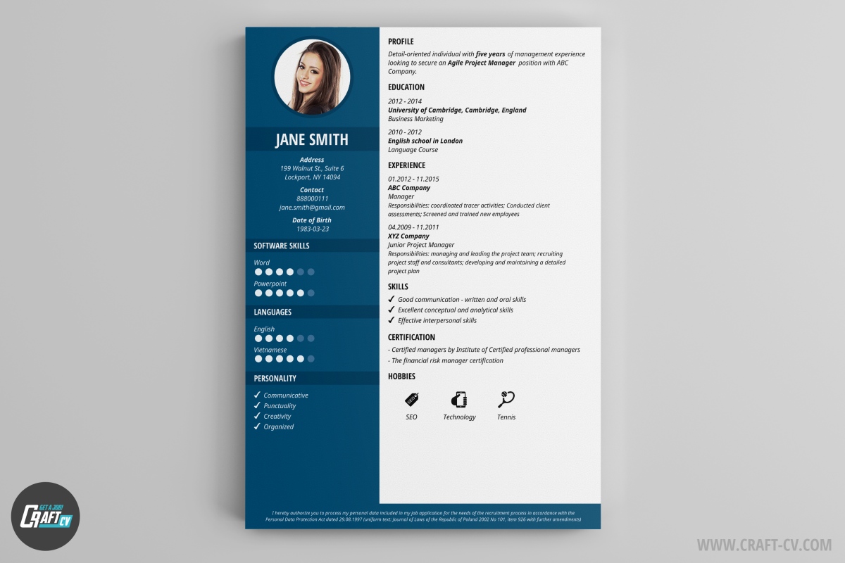 Graduate student cv example (academic cv template for grads). CV Maker | Professional CV Examples | Online CV Builder | CraftCv