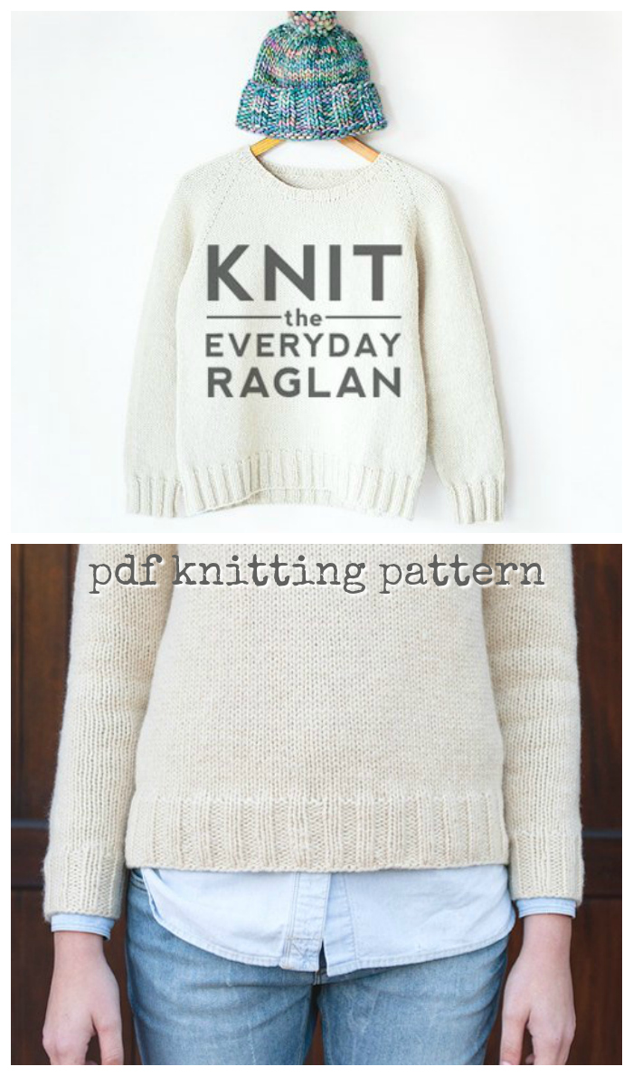 Classic raglan pullover knitting pattern for this simple, but gorgeous sweater! What a lovely pattern to show off a gorgeous yarn! #knitting #pattern #knit #sweater #raglan #topdownsweater #yarn #crafts #pullover #jumper #craftevangelist