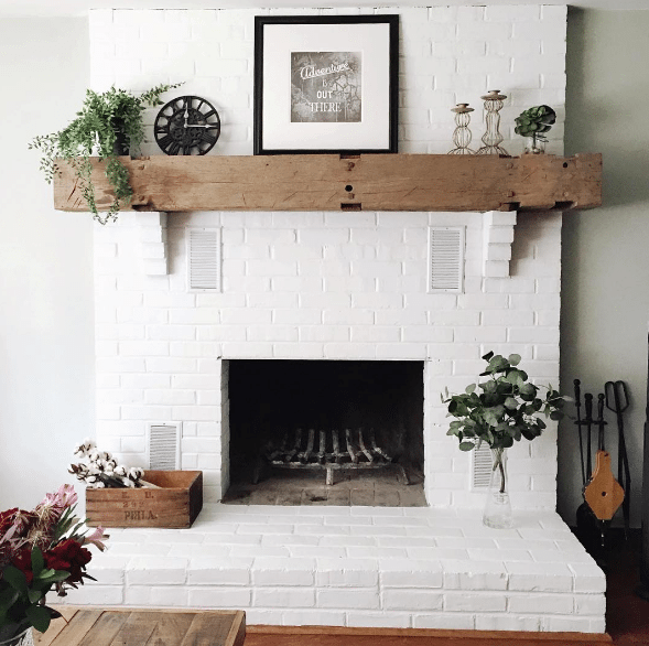 Neutral colors like white and gray are the most common colors for painting a brick fireplace, but this is a project where you can be creative. How to Paint a Brick Fireplace (and the Best Paint to Use