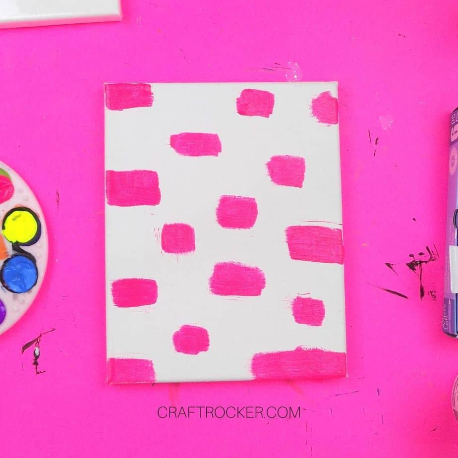 Hot Pink Rectangles on Canvas - Craft Rocker