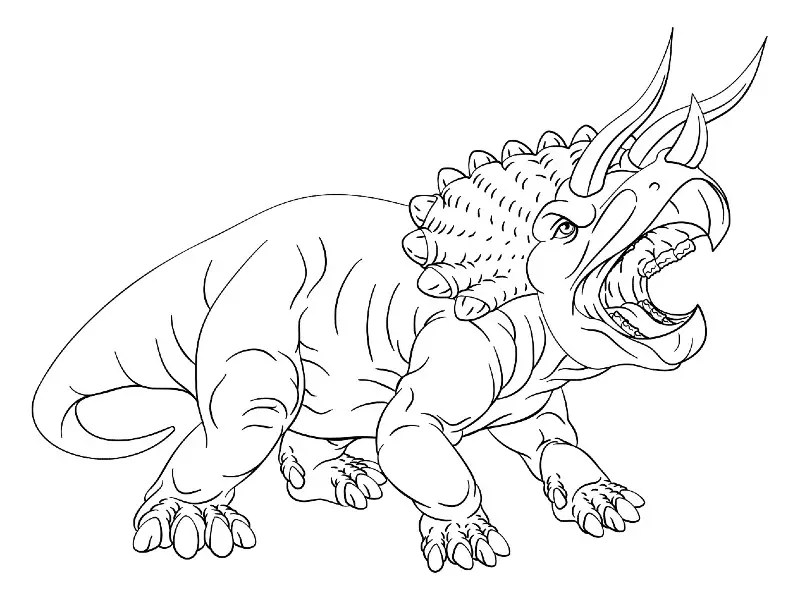 Printable carnivorous dinosaur coloring page coloringanddrawings.com provides you with the opportunity to color or print your carnivorous dinosaur drawing online for free. 10 Coolest Triceratops Coloring Page For Kids Adults