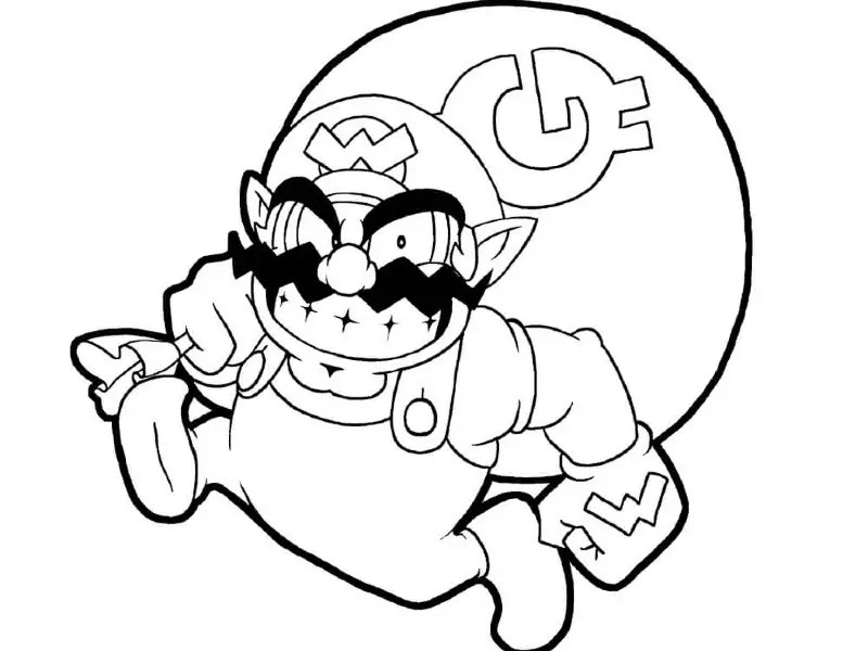 They're all the monsters we know. 10 Coolest Wario Coloring Pages Craftwhack