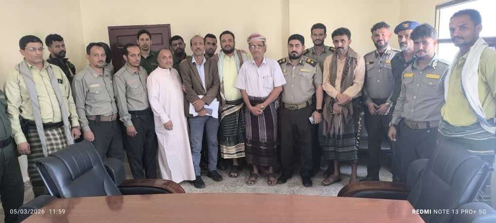 استلام وتسليم بين مدير الجهرةوالجوازات فرع لودر السلف والخلف