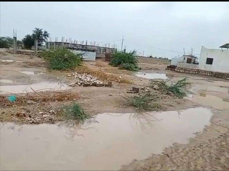 تضرر المنازل بسبب المنخفض الجوي