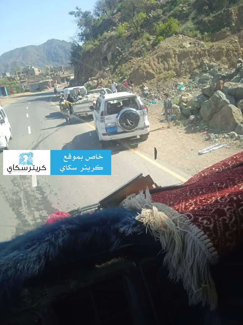 حادث مروري في طريق الضباب ظهر اليوم