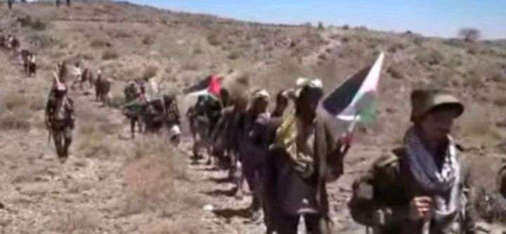 تحشيد عسكري مشبوه ... جماعة الـحـ وثي تدير معسكراً تدريبياً على حدود البيضاء وشبوة