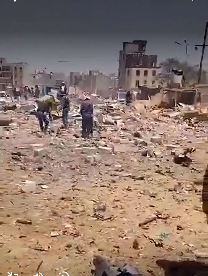 شاهد حجم الدمار الهائل الذي حل بصنعاء (أضرار كارثية)